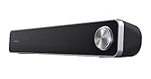 Trust Arys Soundbar PC, 12 W, Casse PC, Alimentazione USB, Jack 3,5 mm, Barra Audio, Altoparlanti per Computer, Portatile, TV, Tablet, Smartphone, Nero, 42 x 6.4 x 7.5 cm
