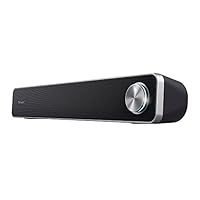 Trust Arys Soundbar PC, 12 W, Casse PC, Alimentazione USB, Jack 3,5 mm, Barra Audio, Altoparlanti...