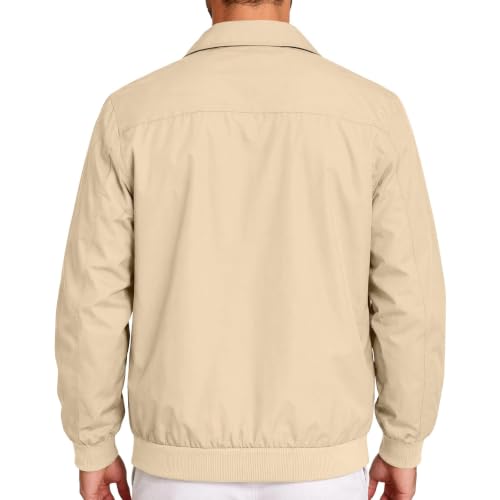 Aswuknt Mens Bomber Jacket Nylon Lightweight Full Zip Up Fall Jackets - image 5