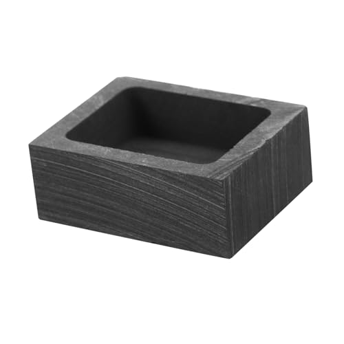 OSALADI Graphite Ingot for Silver Jewelry Casting High Temperature DIY Melting Tool Efficient Oil Groove Design for Clean Melting Process Creative Projects