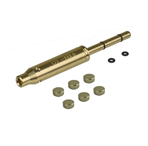 TWP .177/4.5 mm Laser Bore Sight, Sighter, Front Insert Arbor with Rubber Support Rings Exactly Fits All .177/4.5 mm Caliber Pellet, BBS Air Guns, Less Than 5mw