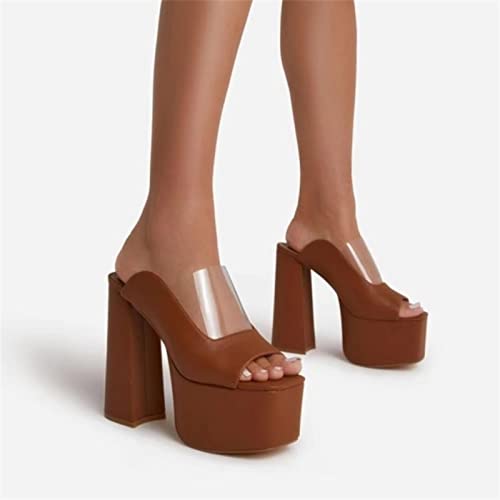 Chaussures de plate-forme à talons confortables bout ouvert été 2022
