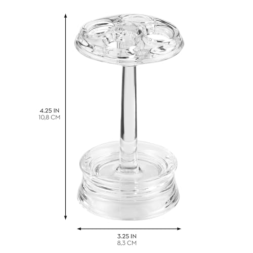 iDesign 4 Divided Sections for Bathroom or Vanity-Set of 2-Clear Toothbrush Holder, Pack of 2 - Thumbnail 3