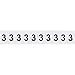 Brady 9713-3, 97041 97 Series Indoor/Outdoor Number and Letter, (Pack of 50 Cards)