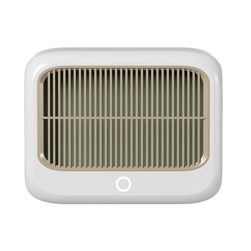 Calefacción eléctrica para escritorio, calentamiento de mesa | Escritorio de calentamiento rápido, pequeña calefacción ajustable - calentador de habitación tranquilo con manija, protección de inclinac