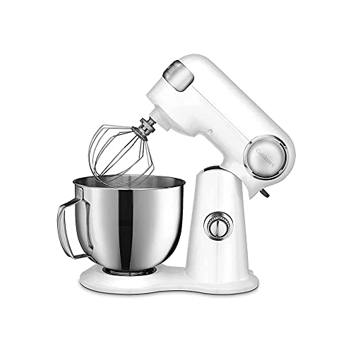 Cuisinart Precisie Keukenmixer SM50WHE Keukenmachine – 5,2 l kom – 12 snelheidsinstellingen – Inclusief deeghaak, guardia en placa (SM50WHE)