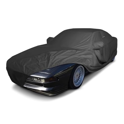 Image of iCarCover Premium Custom Car Cover for 1989-1999 BMW 8-Series Heavy Duty Waterproof All Weather Rain Snow UV Sun Protector Custom Fit Full Exterior Indoor Outdoor Protection Car Cover (Black)