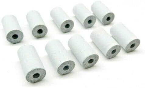 Silicone Polishing Wheel Abrasives 12 x 20mm White Cylinder Polisher Pack of 10 Made in Germany by JTS