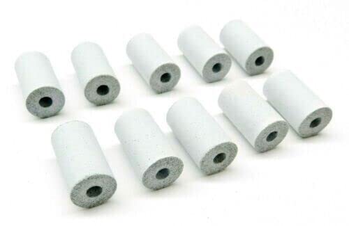 Silicone Polishing Wheel Abrasives 14 x 25mm White Cylinder Polisher Pack of 10 Made in Germany by JTS