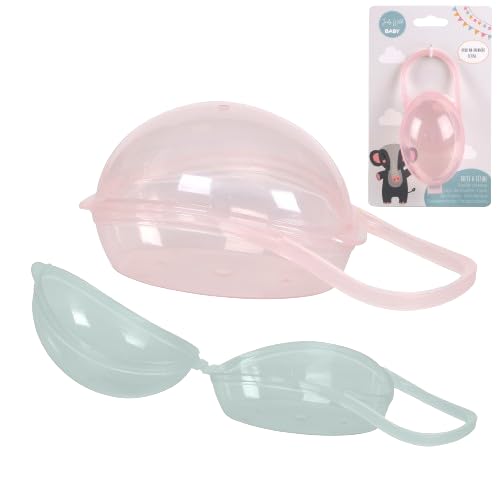 Judy Wild BOITE A TETINE 2 COULEURS ASSORTIES ROSE ET VERT PASTEL