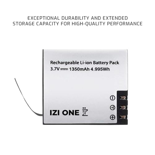 IZI-ONE-5k-Action-Camera-1350-Mah-Li-ion-Rechargable-and-Replaceable-Battery-Exclusively-One-Action-Camera
