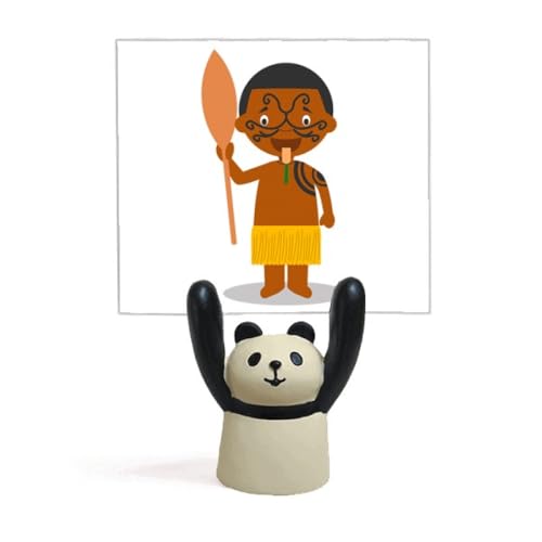Support pour mémo motif panda noir idée cadeau papeterie originale