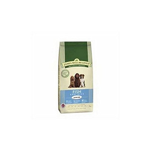 James Wellbeloved Complete Junior Dog Food with Fish and Rice (2kg) (Pack of 4)