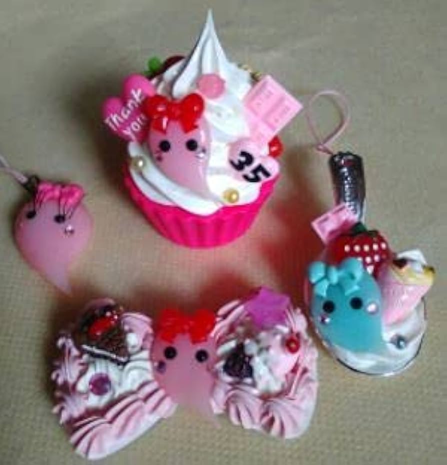 Amazon.co.jp: サン宝石 おばけほっぺちゃん オブジェ4種 : おもちゃ