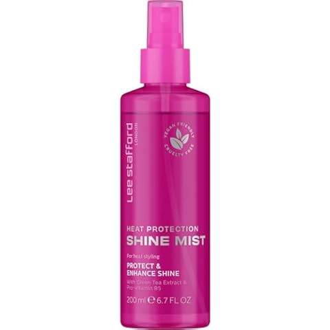 Lee Stafford Heat Protectant Spray | Styling Collection - Frizz Control Thermal Defense Shine Mist for Daily Use, Flat Iron & Blow Dry Safe, 6.7 Fl Oz Cover