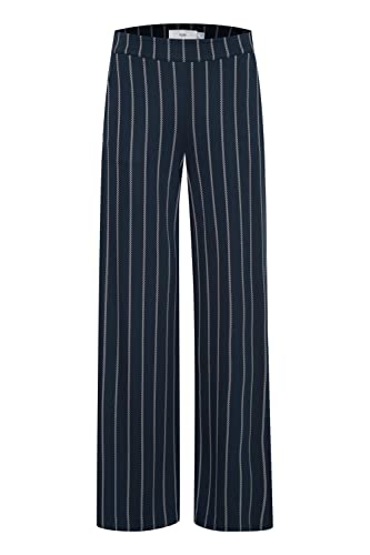 ICHI IHRUTI PA8 Damen Hose Stoffhose weiter Schnitt mit Elastikbund,...