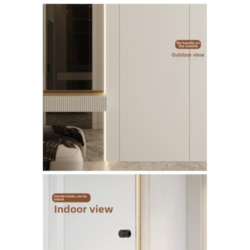 Serrure invisible extérieure pour portes en bois dissimulées