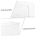 KALLORY 2pcs Book Management Stand Bookends Acrylic File Organizer Book Holder for Office Study Home