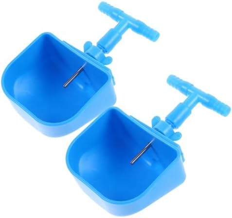 2pcs Automatic Pet Water Dispenser - Easy Install Smooth Drinking Bowl for Cages, Comfortable Hydration Accessory for Dogs and Cats, Water System