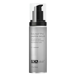 PCA SKIN ExLinea Pro Peptide Serum for Face, Peptide Complex Serum, Helps Lift, Tighten, and Firm Skin and Reduces Wrinkle Depths, Hydrating Anti Aging Serum for Women, 1.0 oz Pump