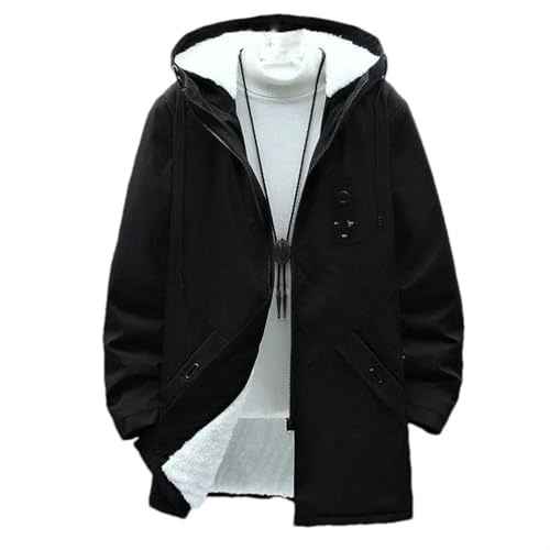 Veste mi-longue pour homme JXQXHCFS ample et décontractée avec capuche pour l'automne