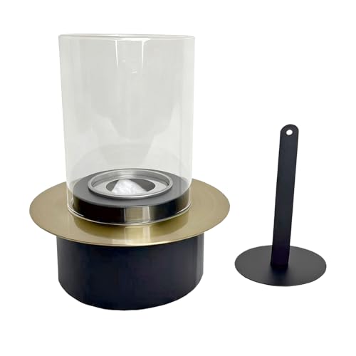 Hogar de Fuego para Mesa | Quemador Sin Llama Mini Estufa - Hoguera Portátil Moderna - para Patio Jardín Camping Caravanas Terraza Y Acampada