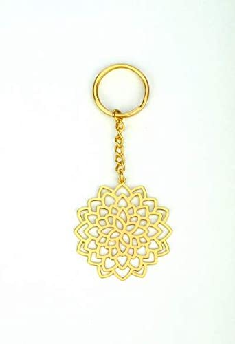 ADORAARythym Collection Lotus Brass Key Chain
