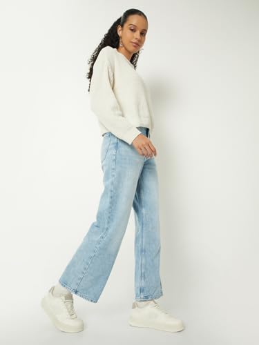 Image of Max Plus Size Women Solid Flared Jeans