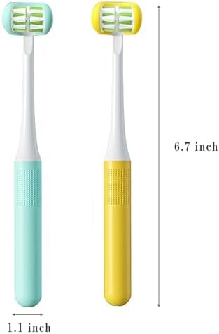 Miniatura 4 de Cepillo de dientes para niños, cepillo de dientes suave para niños, suave para el cuidado completo de los dientes y las encías, paquete de 2 (cerdas