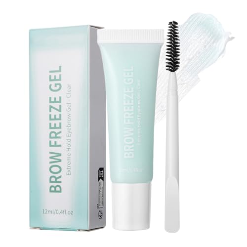Gel para Cejas | Fijador De Cejas,Gel Impermeable Natural De Secado Rápido Con Brocha 12 ml Para Uso Diario y Eventos Como Bodas Fiestas Viajes Para Mujer