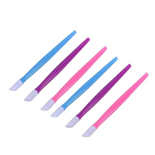 HONMEET Ergonomic Nail Cuticle Pusher Stick 36pcs Plastic Manicure Tools for Dead Skin Removal Nail Art Pushers for Home Use