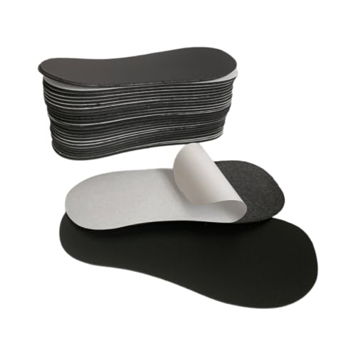 Vanity UK Spray Tan Sticky Feet 25 Pairs (50 Pcs) Black Foam Pads Fake Tanning Disposable Foot Protectors