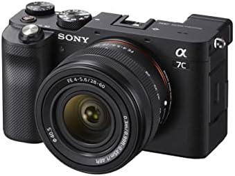 Sony Alpha 7 C - Cámara evil de fotograma completo con objetivo zoom Sony FE 28-60mm F4-5.6 (compacta y ligera, enfoque automático a tiempo real, 24.2 MP, Incluye: SEL-2860) Negro