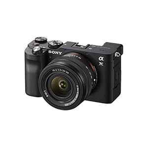 Sony Alpha 7 C – Cámara evil de fotograma completo con objetivo zoom Sony FE 28-60mm F4-5.6 (compacta y ligera, enfoque automático a tiempo real, 24.2 MP, Incluye: SEL-2860) Negro