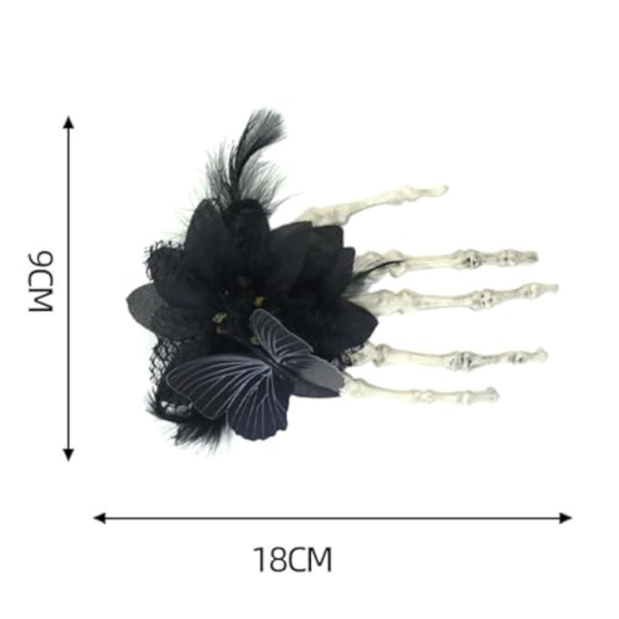 2 Pieces Halloween Hands Hair Clips for Party Cosplay