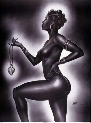 Kevin A (WAK) Williams - Lock and Key - Female Art Print