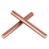 PH PandaHall 2 Stück 99.98% Reines Kupfer Rundstäbe 10mm Massives Kupferstab Stäbchen Rohes unvergoldetes Handwerksstäbe für Schweißhandwerke Hobbys Skulptur Kunstprojekte Zubehör 10cm Länge