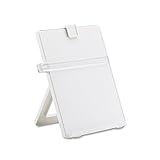 Fellowes 21103 Non-Magnetic Desktop Copyholder, Plastic, 125 Sheet Capacity, Platinum