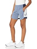 Under Armour Damen Baseline 15,2 cm Basketball-Shorts Kurze Hose, (767) Aurora Purple/Midnight Navy/Aurora Purple, Large