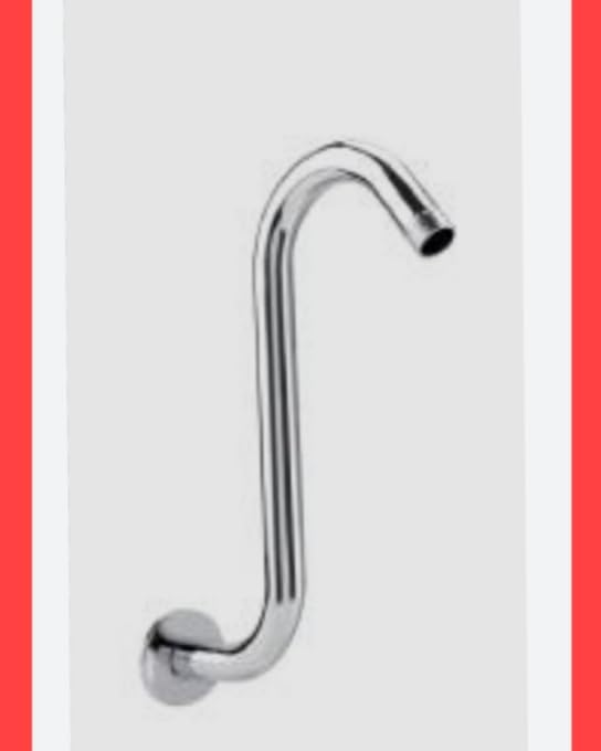 Image of Suparna products High Rise Goose Neck Shower Arm (Curve Shower Arm 9 inch X 10.5 inch)