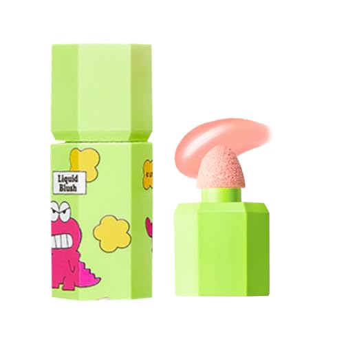 jill leen. チーク 血色感 ジルリーン&クレヨンしんちゃん連名 リキッドチーク ナチュラル ふんわり発色 スポンジブラシ 透明感 ピンク オレンジ イエベ ブルベ コンパクト 人気 プレゼント(#604)