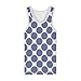 Buyless Fashion Boys Scoop Neck Tagless Undershirts Soft Cotton Blue Polka Dot Tank Top (8 Pack) - TW21-8-BD-11-12