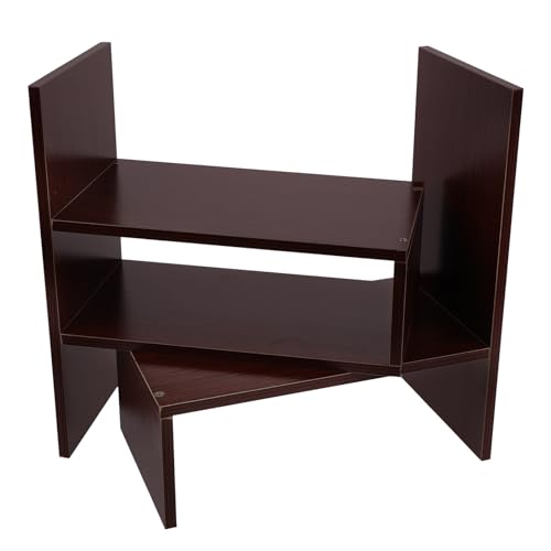 Support de stockage polyvalent bois étagère de bureau design pour magazines - 2