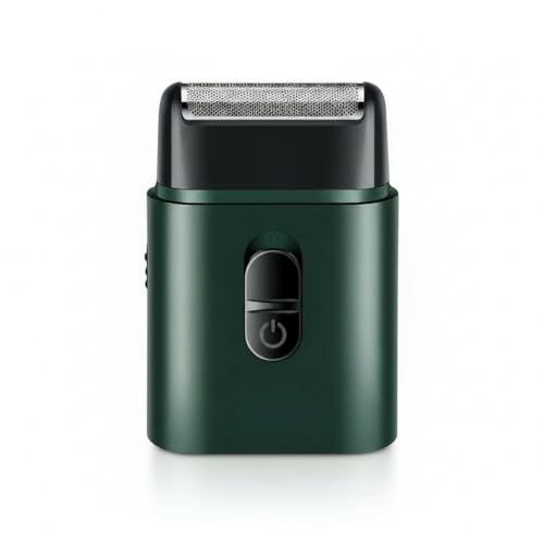 Image of Drumstone 5 𝒀𝒆𝒂𝒓𝒔 𝑾𝒂𝒓𝒓𝒂𝒏𝒕𝒚Portable Electric Beard Trimmer for Men with USB Charging, Ultra-Thin Cordless Foil Razor & Precision Grooming Shaver in Green Design