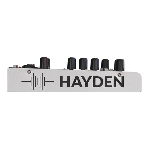 Image of Hayden Richtone 4 Channel OTG Mixer | Professional USB Audio Interface & DJ Mixer for Mobile, PC, Studio Recording, Streaming, Karaoke, Live Sound | Portable OTG Mixing Console with Clear Sound