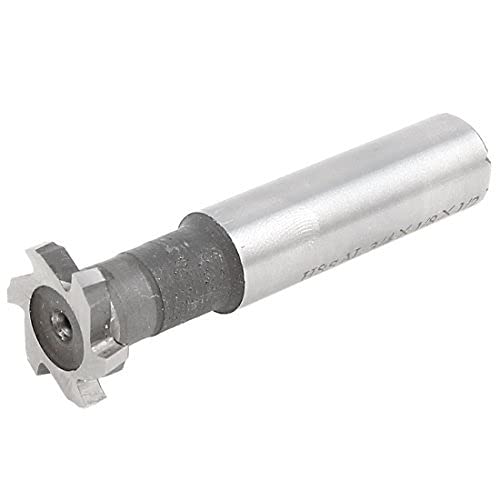 Neigei Air Compressor part Milling Cutter 3. 5mm Depth 19mm Cut Dia 6 Flutes HSS T Slot End Mill