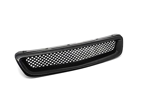 Parrilla de coche para Civic EK EJ con acabado brillante tipo fibra JDM 3
