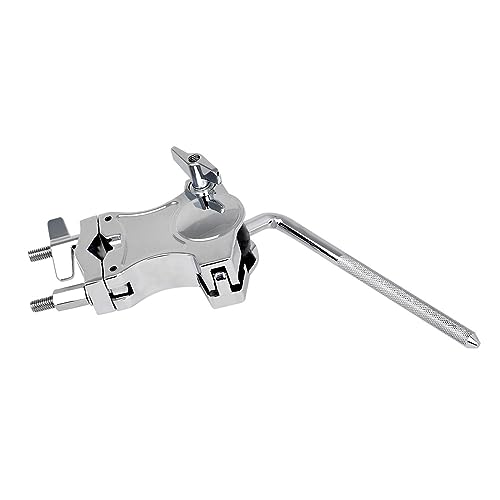 Single L Rod Mount Clamp Mounting Bracket Zinc Alloy Drum Parts Extension Clip para Percusión Accesorio Instrumento Musical Soporte para Micrófono miniatura 5