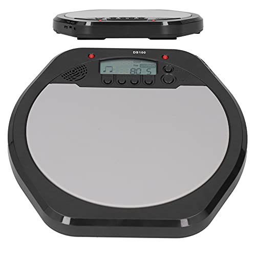 Tambor metrônomo 8 polegadas de silicone digital LCD analógico teclado de prática de percussão eletr