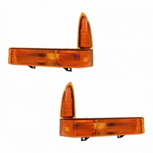 CarLights360: For 1999 2000 2001 Ford F-350 Super Duty Turn Signal/Parking Light Assembly Driver and Passenger Side Pair DOT Certified w/Bulbs | FO2520141 FO2521141